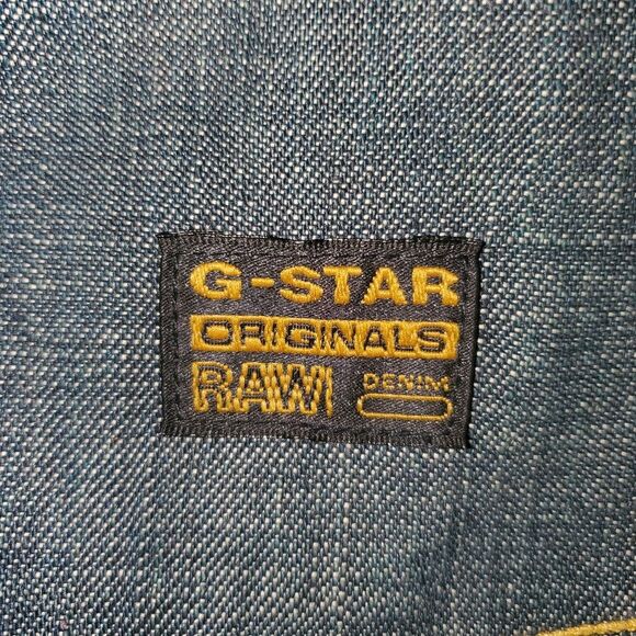G-Star Raw Originals Blue Denim Notebook Vintage Y2K Bag Backpack - Picture 9 of 15